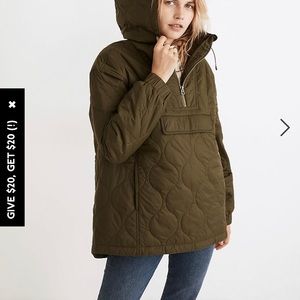 Madewell Quilted Packable Popover Quilted Jacket